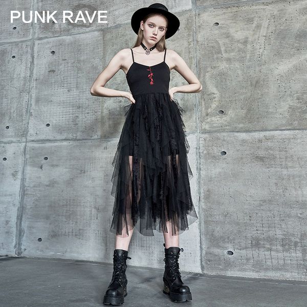 casual dresses punk rave girl's gothic halter dress summer temperament fairy slim mesh lace party club women, Black;gray
casual dresses punk rave girl's gothic halter dress summer temperament fairy slim mesh lace party club women, Black;gray