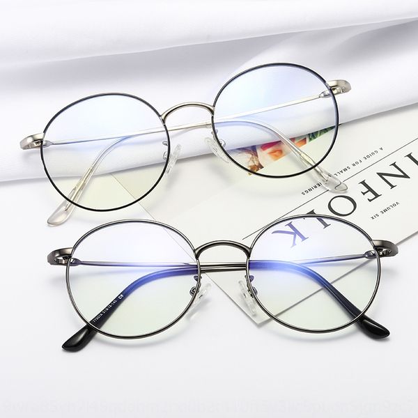new myopia blue-proof men's and women's round plain face glasses frame artistic myopia glasses frame 77507, Silver
new myopia blue-proof men's and women's round plain face glasses frame artistic myopia glasses frame 77507, Silver