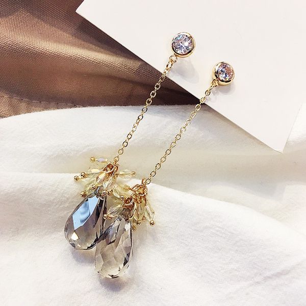 dominated new 2020 joker long tassels fashion temperament elegant crystal women drop earrings jewelry, Silver
dominated new 2020 joker long tassels fashion temperament elegant crystal women drop earrings jewelry, Silver