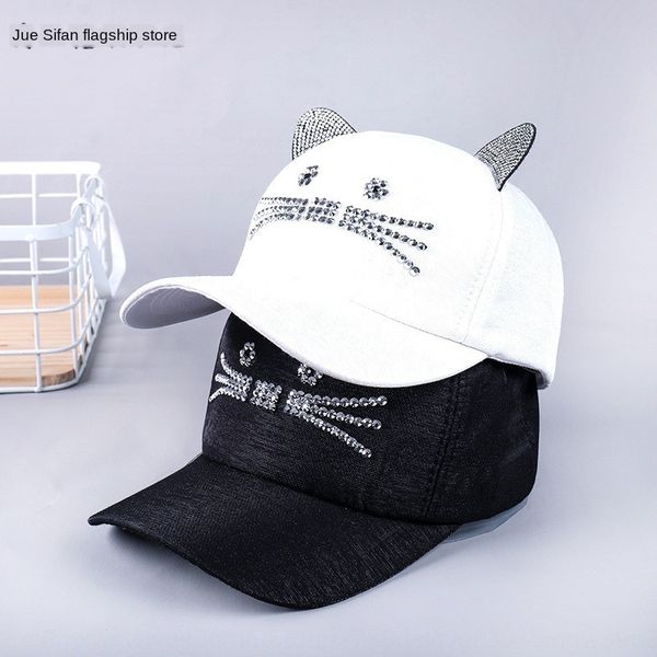 2020 korean fashion summer women's cat diamond baseball baseball fashionable outdoor net cap casual cap fashionable, Blue;gray
2020 korean fashion summer women's cat diamond baseball baseball fashionable outdoor net cap casual cap fashionable, Blue;gray