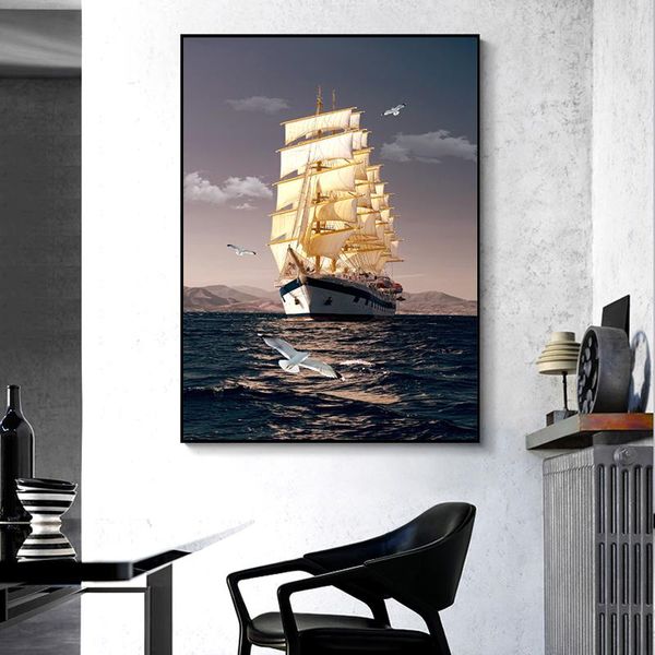 Modern Abstract Art Sailboat Oil Painting Canvas Painting Poster Wall Art Pictures for Living Room Home Decor (No Frame)
Modern Abstract Art Sailboat Oil Painting Canvas Painting Poster Wall Art Pictures for Living Room Home Decor (No Frame)