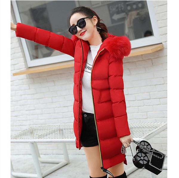 women's down & parkas 2021 winter jacket women hooded thick female fur collar parka slim coat chaqueta mujer wxf562, Black
women's down & parkas 2021 winter jacket women hooded thick female fur collar parka slim coat chaqueta mujer wxf562, Black