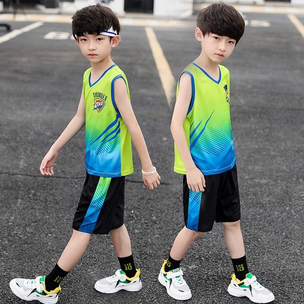 boys' summer quick-drying 2020 new summer vest sports two-piece for medium and large children basketball suit basketball suit
boys' summer quick-drying 2020 new summer vest sports two-piece for medium and large children basketball suit basketball suit