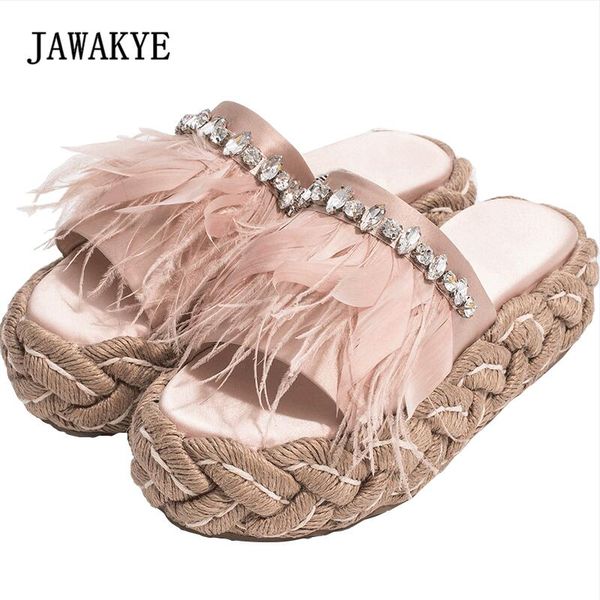 2020 перо rhinestone сандалии женщина open toe стро толстым дном роскошные атласные тапочки женщины моды гладиатор сандалии, Black
2020 перо rhinestone сандалии женщина open toe стро толстым дном роскошные атласные тапочки женщины моды гладиатор сандалии, Black