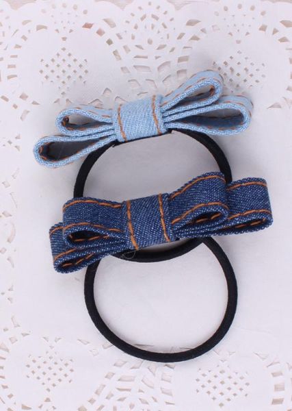 new fashion korean jean bowknot elastic hair bands handmade blue denim leisure girls women barrette hair accessories, Slivery;white
new fashion korean jean bowknot elastic hair bands handmade blue denim leisure girls women barrette hair accessories, Slivery;white