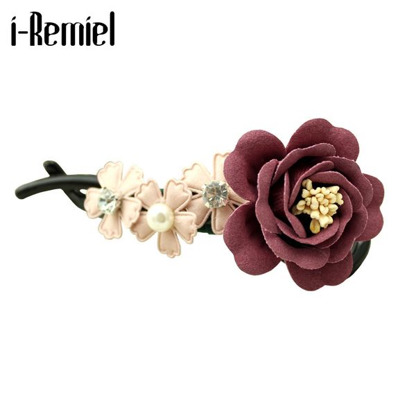 korean fashion cloth flower hairpins elegant rhinestone banana clip hair clip headwear for women girls hair accessories, Golden;silver
korean fashion cloth flower hairpins elegant rhinestone banana clip hair clip headwear for women girls hair accessories, Golden;silver