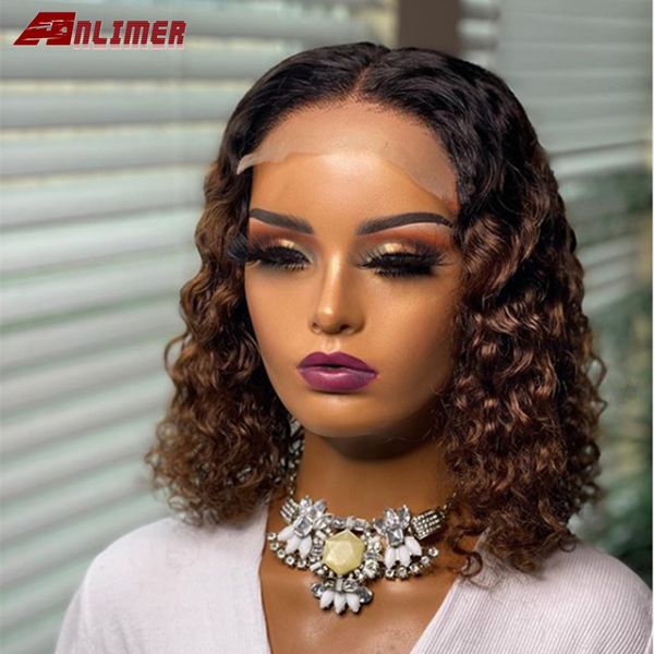 ombre color short curly lace front human hair wigs with baby hair pre plucked brazilian 13x6 lace bob wig 150 density remy, Black
ombre color short curly lace front human hair wigs with baby hair pre plucked brazilian 13x6 lace bob wig 150 density remy, Black