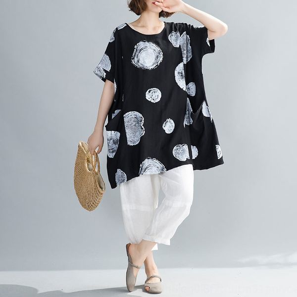 2020 new ethnic and t-shirt cotton linen summer large size cotton and linen t-shirt skirt ethnic style loose art, White
2020 new ethnic and t-shirt cotton linen summer large size cotton and linen t-shirt skirt ethnic style loose art, White
