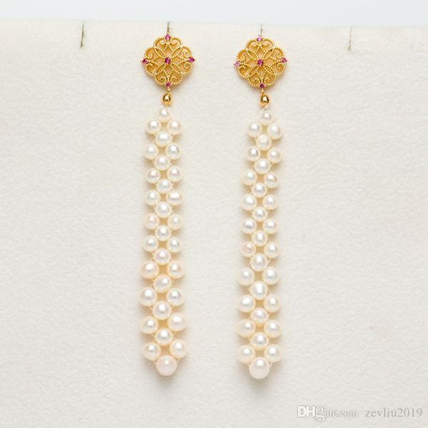 zev liu 14k filled gold ear studs pure manual weaving pearl earrings genuine pearls dangle tasseled eardrops chinese style, Silver
zev liu 14k filled gold ear studs pure manual weaving pearl earrings genuine pearls dangle tasseled eardrops chinese style, Silver