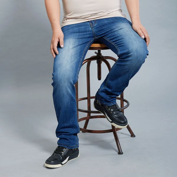 summer new thin men's jeans summer stretch slim light blue straight large size mid-rise jeans 46 48 straight pants fat trousers
summer new thin men's jeans summer stretch slim light blue straight large size mid-rise jeans 46 48 straight pants fat trousers