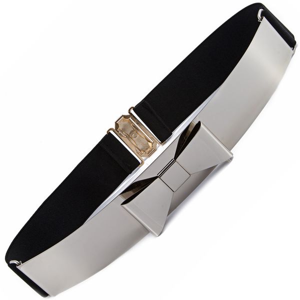fashion women's elastic belt embellished metal keeper metallic bling big gold mirror bow wide belts for women, Black;brown
fashion women's elastic belt embellished metal keeper metallic bling big gold mirror bow wide belts for women, Black;brown