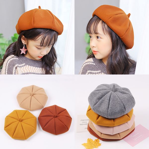 korean children's lace beret girl woolen woolen lace hat baby pumpkin hat princess octagonal beret tide, Blue;gray
korean children's lace beret girl woolen woolen lace hat baby pumpkin hat princess octagonal beret tide, Blue;gray