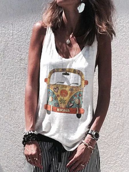 womens tanks for summer new arrival women camis with printed casual streetwear ladies vest shirts tees size s-3xl, White
womens tanks for summer new arrival women camis with printed casual streetwear ladies vest shirts tees size s-3xl, White