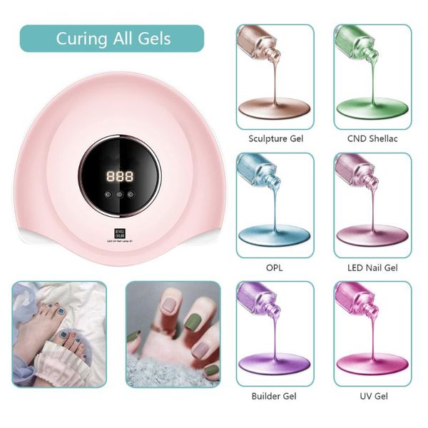 36w uv led nail lamp dual-source light faster nail dryer for gel polish with lcd screen and 4 timer for fingernail and toenail
36w uv led nail lamp dual-source light faster nail dryer for gel polish with lcd screen and 4 timer for fingernail and toenail