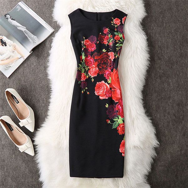 dress female cotton 2020 new summer dresses women sleeveless style casual print vestidos knee length pack hip party, Black;gray
dress female cotton 2020 new summer dresses women sleeveless style casual print vestidos knee length pack hip party, Black;gray