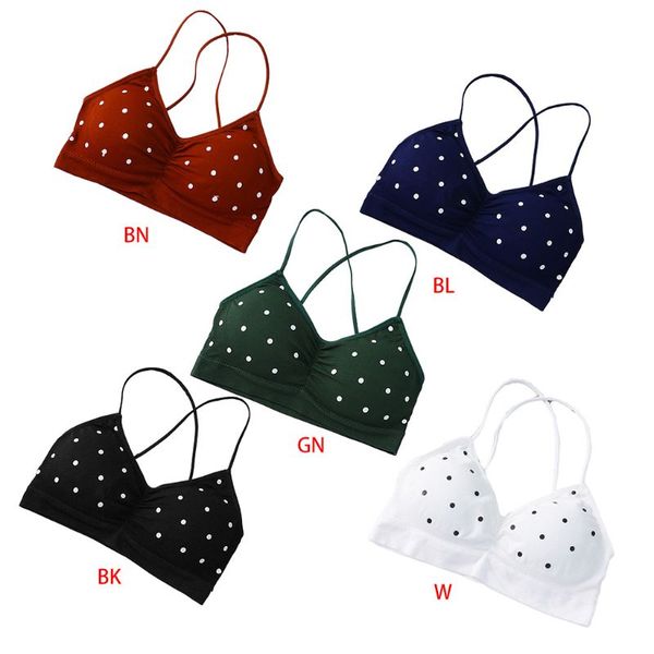 camisoles & tanks women retro polka dot print bralette v-neck criss cross beauty back seamless bra lingerie push up padded wireless und, Black;white
camisoles & tanks women retro polka dot print bralette v-neck criss cross beauty back seamless bra lingerie push up padded wireless und, Black;white