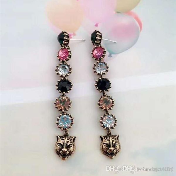 fashion trendy women earrings gold plated colorful cz tiger head earrings for girls women for party wedding, Golden;silver
fashion trendy women earrings gold plated colorful cz tiger head earrings for girls women for party wedding, Golden;silver
