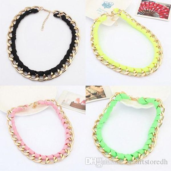 1pc fashion gold chain neon cotton rope necklace vintage women pendant jewelry c00141 smad, Golden;silver
1pc fashion gold chain neon cotton rope necklace vintage women pendant jewelry c00141 smad, Golden;silver
