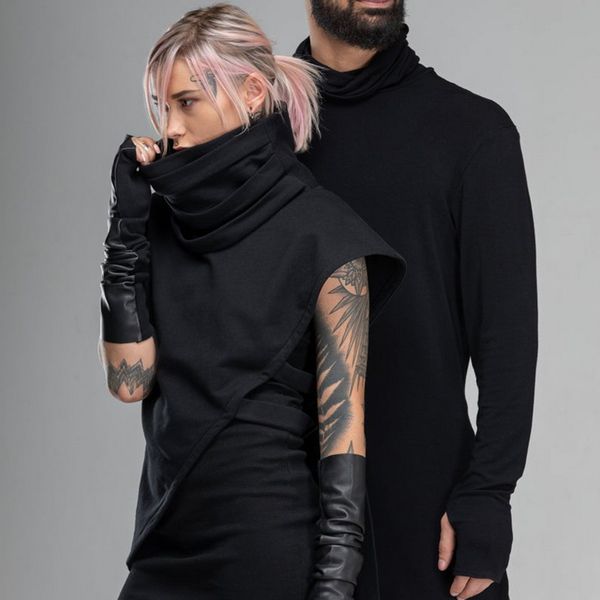 men's sweaters cysincos 2021 autumn winter turtleneck sweater black hanging ears design slim fit male knitted pullovers, White;black
men's sweaters cysincos 2021 autumn winter turtleneck sweater black hanging ears design slim fit male knitted pullovers, White;black