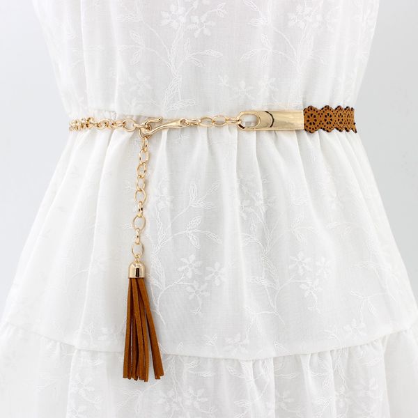 new ladies belts fashion national style hollow tassel tie strap thin waist chain women's waistband dress dance party accessories, Black;brown
new ladies belts fashion national style hollow tassel tie strap thin waist chain women's waistband dress dance party accessories, Black;brown