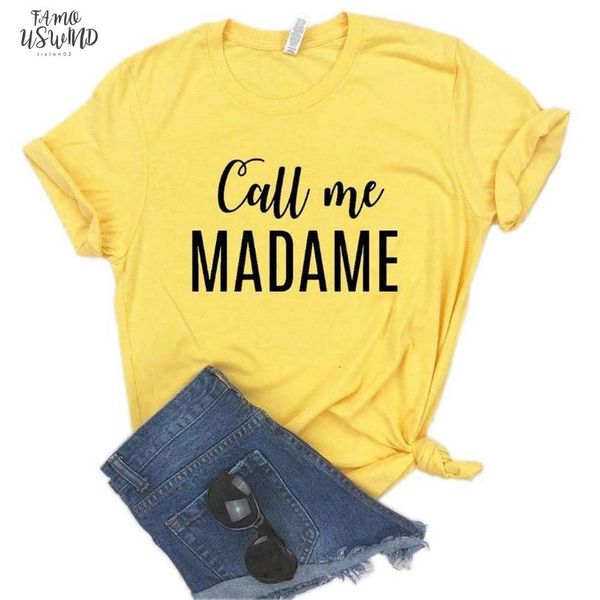 call me madame women tshirts cotton casual funny t shirt for tee hipster 6 color drop ship na 468, White
call me madame women tshirts cotton casual funny t shirt for tee hipster 6 color drop ship na 468, White