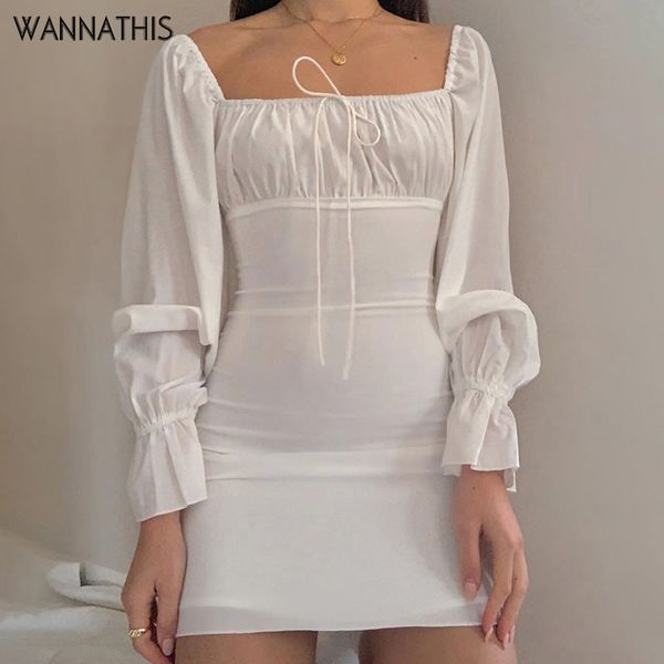 wannathis bandage front ruched full sleeve flare sleeve mini dress women square collar elastic slim casual dress autumn, Black;gray
wannathis bandage front ruched full sleeve flare sleeve mini dress women square collar elastic slim casual dress autumn, Black;gray