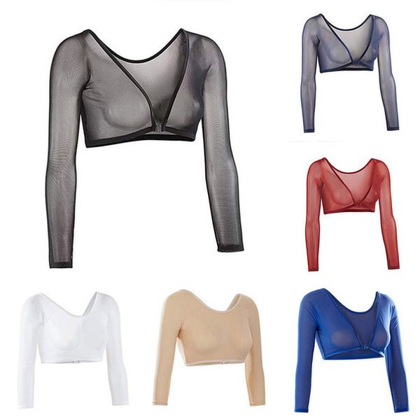 camisole women both side wear sheer plus size seamless arm shaper crop shirt polyester blouses, White
camisole women both side wear sheer plus size seamless arm shaper crop shirt polyester blouses, White