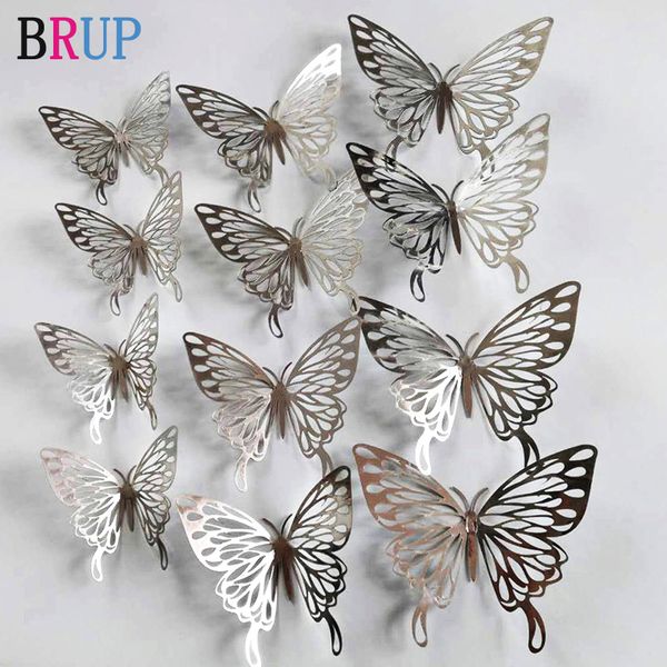 12pcs/lot new 3d hollow golden silver butterfly wall stickers art home decorations wall decals for party wedding display shop
12pcs/lot new 3d hollow golden silver butterfly wall stickers art home decorations wall decals for party wedding display shop