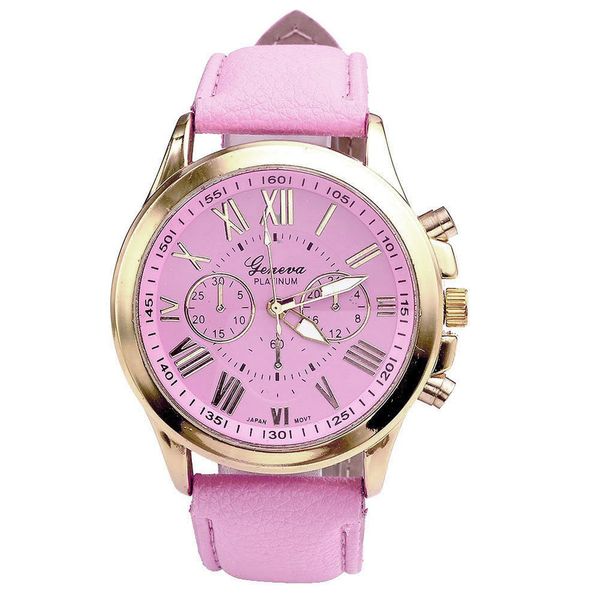 fashion roman numerals watches women's clock geneva leather strap analog quartz watch ladies casual pink wrist watches reloj #lh, Slivery;brown
fashion roman numerals watches women's clock geneva leather strap analog quartz watch ladies casual pink wrist watches reloj #lh, Slivery;brown