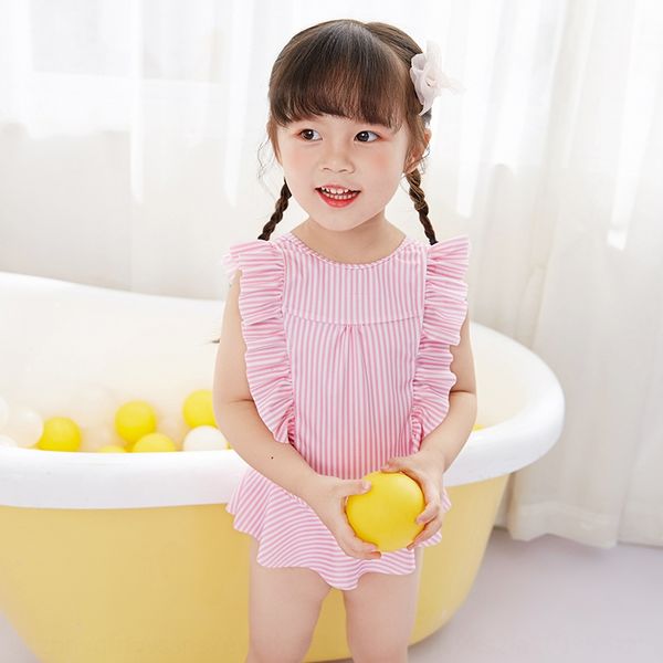 korean style children's girls' baby one-piece card cute striped quick-drying swimsuit spring princess swimsuit, White;black 
korean style children's girls' baby one-piece card cute striped quick-drying swimsuit spring princess swimsuit, White;black
