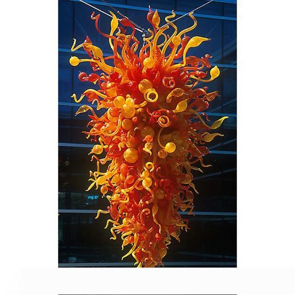 red orange color crystal hand blown glass modern style chain chandelier lighting pendant lamps large size murano glass
red orange color crystal hand blown glass modern style chain chandelier lighting pendant lamps large size murano glass