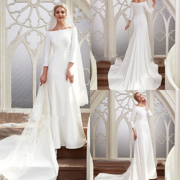 wedding dresses a line long sleeves bridal gowns wedding gowns lace appliques country style simple petites plus size custom, White
wedding dresses a line long sleeves bridal gowns wedding gowns lace appliques country style simple petites plus size custom, White