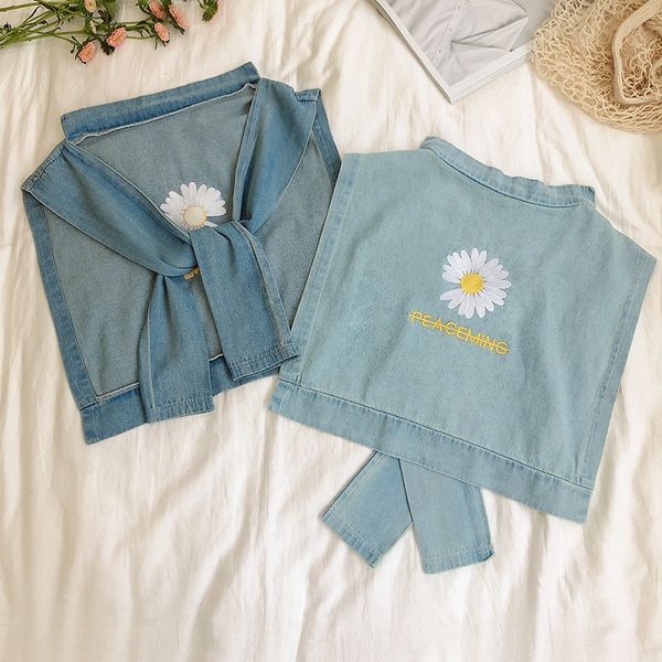 fake two-piece outer match thin knot denim female sunscreen shoulder scarf shawl scarf fake collar daisy shawl, Blue;gray
fake two-piece outer match thin knot denim female sunscreen shoulder scarf shawl scarf fake collar daisy shawl, Blue;gray
