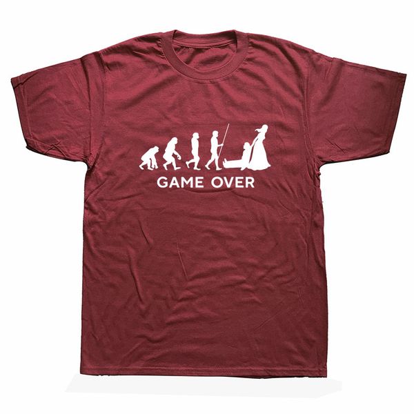 funny evolution game over wedding groom bachelor joke t-shirt husband casual short sleeve cotton streetwear hip hop t shirts men, White;black
funny evolution game over wedding groom bachelor joke t-shirt husband casual short sleeve cotton streetwear hip hop t shirts men, White;black