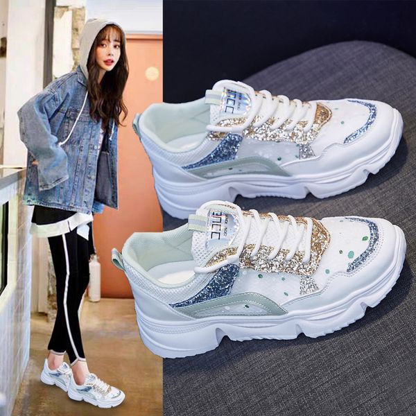 girls glitter walking shoes platform wedge sneakers summer breathable thick bottom sport height increase shoes for women running
girls glitter walking shoes platform wedge sneakers summer breathable thick bottom sport height increase shoes for women running