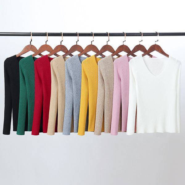 2020 autumn new fashion women v-neck long sleeve women basic sweaters thin sweaters ins knit sweater, White;black
2020 autumn new fashion women v-neck long sleeve women basic sweaters thin sweaters ins knit sweater, White;black
