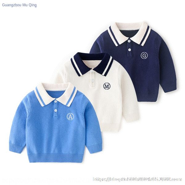 polo pullover pullover boy baby boy spring and autumn lapel sweater baby knitted sweater, White
polo pullover pullover boy baby boy spring and autumn lapel sweater baby knitted sweater, White