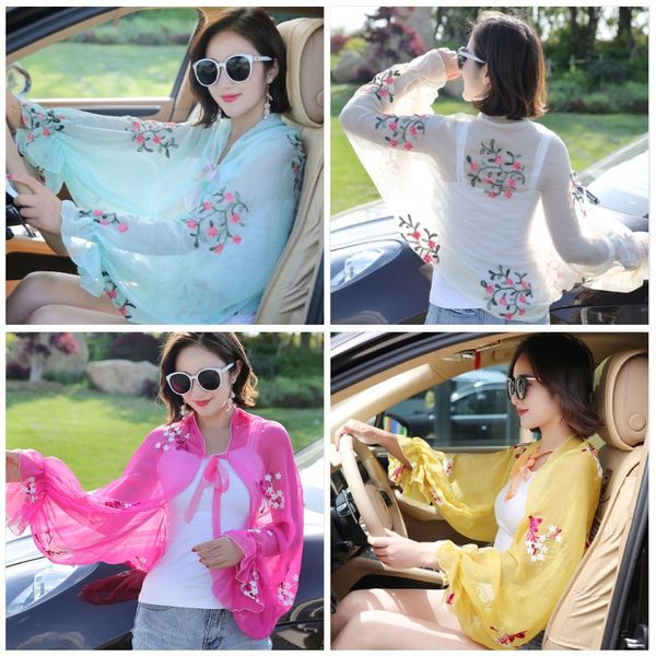 tpsfc summer multi-functional cycling shawl embroidered chiffon scarf all-match bicycle bubble sleeve summer multi-functional cycling shawl, Black
tpsfc summer multi-functional cycling shawl embroidered chiffon scarf all-match bicycle bubble sleeve summer multi-functional cycling shawl, Black