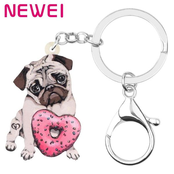 newei acrylic valentine's day donuts pug dog key chains rings bag car purse decorations keychains for women girl teen charm gift, Silver
newei acrylic valentine's day donuts pug dog key chains rings bag car purse decorations keychains for women girl teen charm gift, Silver