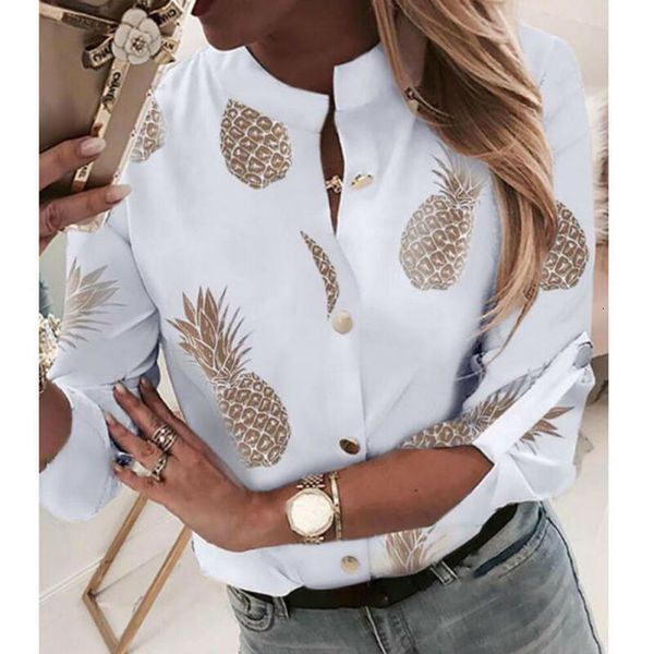 long sleeve fashion women long sleeve gold pineapple print blouse v neck shirt office ladies party elegant streetwear femininas plus size, White
long sleeve fashion women long sleeve gold pineapple print blouse v neck shirt office ladies party elegant streetwear femininas plus size, White