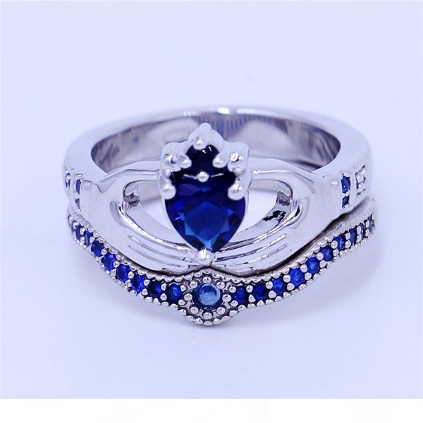 lovers claddagh ring birthstone jewelry wedding band rings set for women heart blue 5a cz white gold filled female party ring, Slivery;golden
lovers claddagh ring birthstone jewelry wedding band rings set for women heart blue 5a cz white gold filled female party ring, Slivery;golden