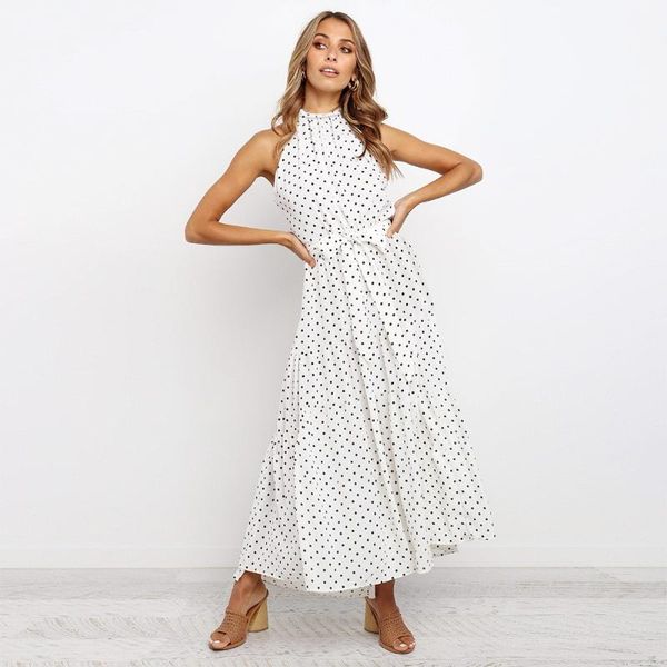 polka dot o neck dress chic without sleeves off shoulder women dresses new arrival 2020 empire a-line party dress, Black;gray
polka dot o neck dress chic without sleeves off shoulder women dresses new arrival 2020 empire a-line party dress, Black;gray