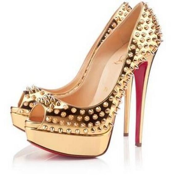 super star fashion most stylish fish mouth rivet red stiletto heels party dress high heels women's single shoes runway show shoes, Black
super star fashion most stylish fish mouth rivet red stiletto heels party dress high heels women's single shoes runway show shoes, Black