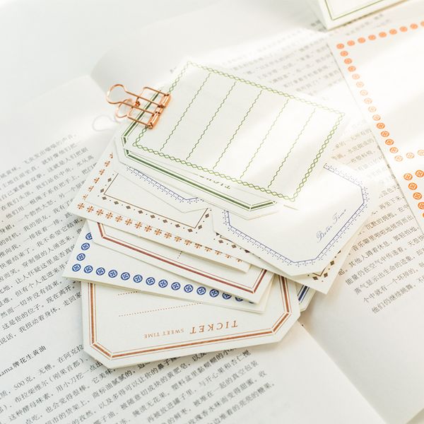50 sheets time card series retro simple memo paper sticky notes memo pad diary stationary flakes scrapbook decorative vintage
50 sheets time card series retro simple memo paper sticky notes memo pad diary stationary flakes scrapbook decorative vintage