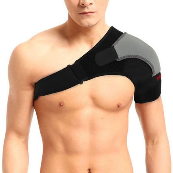 back support adjustable shoulder brace protector reinforced joint pain strap training sports equipment, Black;blue
back support adjustable shoulder brace protector reinforced joint pain strap training sports equipment, Black;blue