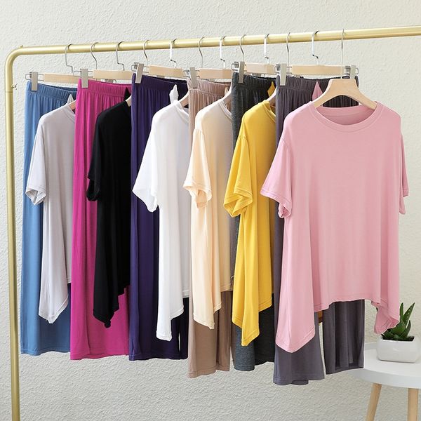 wak3n contrast modier cotton outdoor wear home clothes lazy thin casual and shorts home shorts two-piece suit short-sleeved soft pajamas fem, Blue;red
wak3n contrast modier cotton outdoor wear home clothes lazy thin casual and shorts home shorts two-piece suit short-sleeved soft pajamas fem, Blue;red