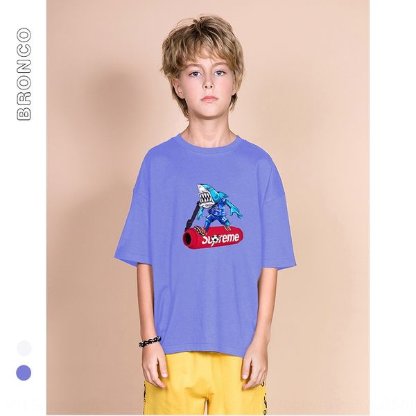 56z3p bc wear short-sleeved t-shirt 2019 summer t-shirt children's clothing newshark style cartoon animal printing medium and large chi, Blue
56z3p bc wear short-sleeved t-shirt 2019 summer t-shirt children's clothing newshark style cartoon animal printing medium and large chi, Blue