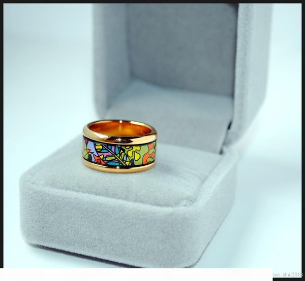 dream garden series rings 18k gold-plated enamel round rings ring for women wedding rings for gift fashion jewelry, Silver 
dream garden series rings 18k gold-plated enamel round rings ring for women wedding rings for gift fashion jewelry, Silver