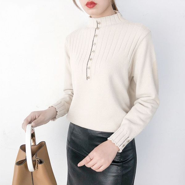 women's sweaters autumn winter women knitted pullovers fashion long sleeve solid sweater 2021, White;black
women's sweaters autumn winter women knitted pullovers fashion long sleeve solid sweater 2021, White;black