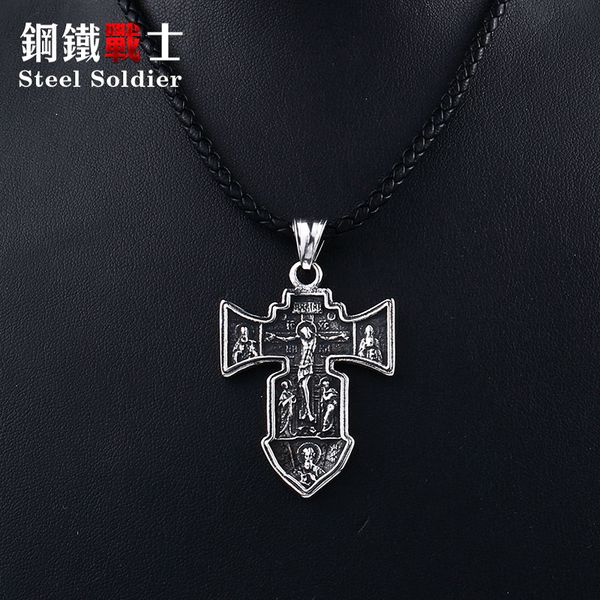 steel soldier cross pendant necklace women men stainless steel jesus chain good detail religous jewelry drop ship, Silver
steel soldier cross pendant necklace women men stainless steel jesus chain good detail religous jewelry drop ship, Silver
